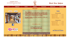 Desktop Screenshot of hoteldonquijote.com.mx